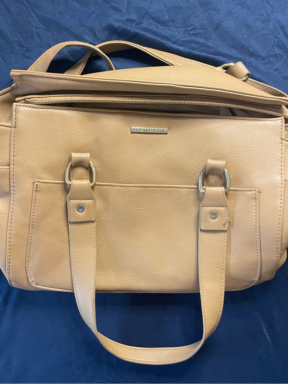 Rampage Tan Tote Bag - Classic Everyday Shoulder Bag